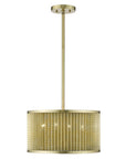 Basetti 4-Light Gold Convertible Pendant