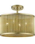 Basetti 4-Light Gold Convertible Pendant