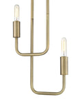 Perret 2-Light Aged Brass Pendant