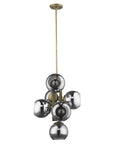 Lunette 6-Light Aged Brass Pendant