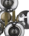 Lunette 6-Light Aged Brass Pendant