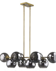 Lunette 10-Light Aged Brass Island Pendant