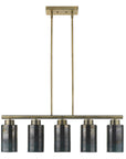 Monet 5-Light Brass Pendant