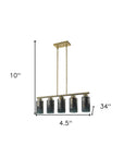 Monet 5-Light Brass Pendant
