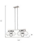 Garner 4-Light Satin Nickel Island Pendant