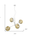 Tholos 4-Light White Pendant