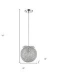 White Metal Dimmable Ceiling Light With White Shades