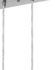 Scope 4-Light Brushed Nickel Pendant Double Glass and Mesh Shades