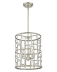 Amoret 3-Light Antique Silver Convertible Pendant
