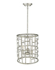 Amoret 3-Light Antique Silver Convertible Pendant