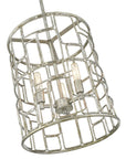 Amoret 3-Light Antique Silver Convertible Pendant