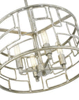 Amoret 4-Light Antique Silver Convertible Pendant