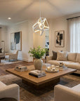 Hedron 1-Light White Pendant