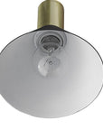 Matte Black and Gold Conical Pendant Hanging Light