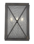 Black And Clear Three Light Transparent Dimmable Outdoor Hanging Lights With Black And Clear Shades