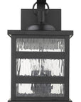 Black And Clear Three Light Transparent Dimmable Outdoor Hanging Lights With Black And Clear Shades