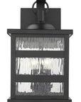Black And Clear Three Light Transparent Dimmable Outdoor Hanging Lights With Black And Clear Shades