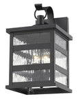 Black And Clear Three Light Transparent Dimmable Outdoor Hanging Lights With Black And Clear Shades