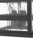 Black And Clear Three Light Transparent Dimmable Outdoor Hanging Lights With Black And Clear Shades