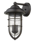 Black And Clear Three Light Seeded Dimmable Outdoor Hanging Lights With Black And Clear Shades