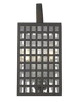 Black And Clear Three Light Seeded Dimmable Outdoor Hanging Lights With Black And Clear Shades