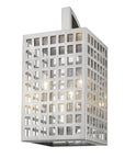 White And Clear Three Light Seeded Dimmable Outdoor Hanging Lights With White And Clear Shades