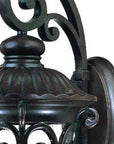 Black And Clear Three Light Seeded Dimmable Outdoor Hanging Lights With Black And Clear Shades