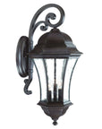 Waverly 3-Light Black Coral Wall Light
