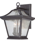 XL Matte Black Birdhouse Shape Outdoor Wall Light