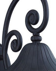 Black And Clear Three Light Frosted Dimmable Outdoor Hanging Lights With Black And Clear Shades