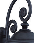 Black And Clear Three Light Seeded Dimmable Outdoor Hanging Lights With Black And Clear Shades