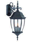 Matte Black Hanging Ornamental Lantern Wall Light