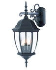 Matte Black Hanging Ornamental Lantern Wall Light