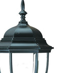 Matte Black Ornamental Lantern Wall Light