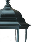 Matte Black Ornamental Lantern Wall Light