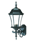 Matte Black Ornamental Carousel Lantern Wall Light