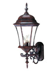 Dark Brown Ornamental Carousel Lantern Wall Light