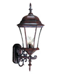 Dark Brown Ornamental Carousel Lantern Wall Light