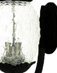 Matte Black Pineapple Wall Light