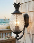 Matte Black Pineapple Wall Light