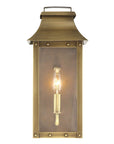 Brass And Clear Transparent Dimmable Outdoor Hanging Light With Brass And Clear Shades