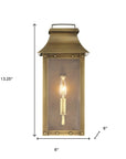 Brass And Clear Transparent Dimmable Outdoor Hanging Light With Brass And Clear Shades