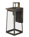 Burnished Bronze Contempo Elongated Outdoor Wall Light