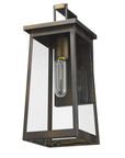 Burnished Bronze Contempo Elongated Outdoor Wall Light
