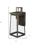 Burnished Bronze Contempo Elongated Outdoor Wall Light