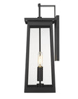 Alden 2-Light Matte Black Wall Light