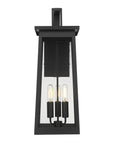 Alden 3-Light Matte Black Wall Light