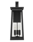 Alden 3-Light Matte Black Wall Light