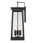 Alden 3-Light Matte Black Wall Light