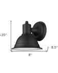 Matte Black Aluminum Wall Sconce